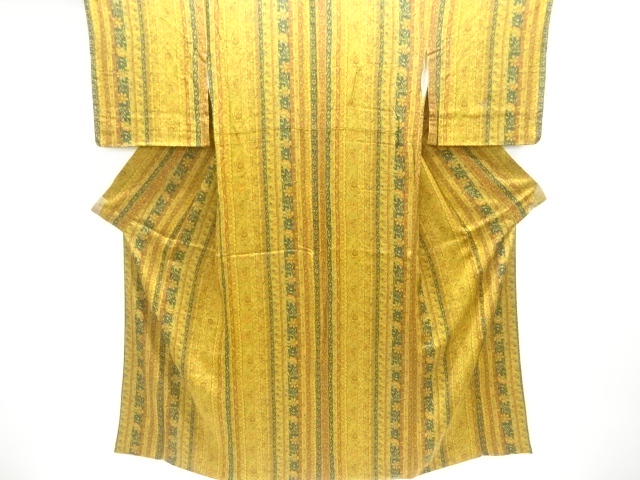 JAPANESE KIMONO / KOMON / FLORAL SARASA